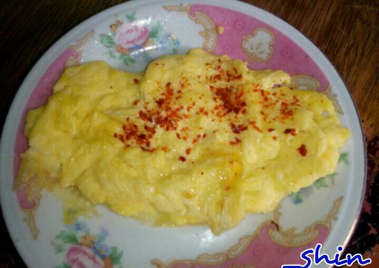 Scramble egg/Telur dadar ala mc donald