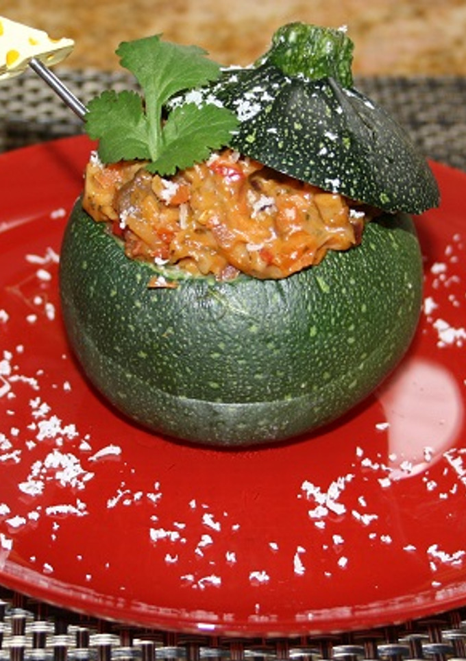 Una foto de Calabacines rellenos