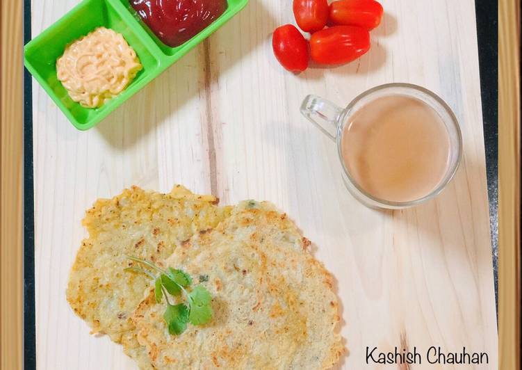 Potatoes Pancakes 🥞  (Aloo Cheela 🥔)