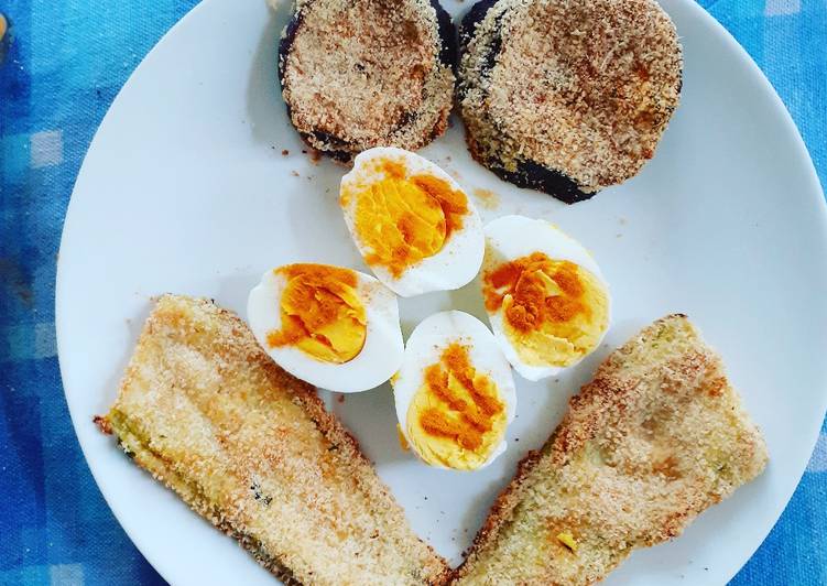 Verdure gratinate con uova e curcuma..🙂🙂