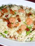 Leo's Special Fried Rice with Dates and Prawn