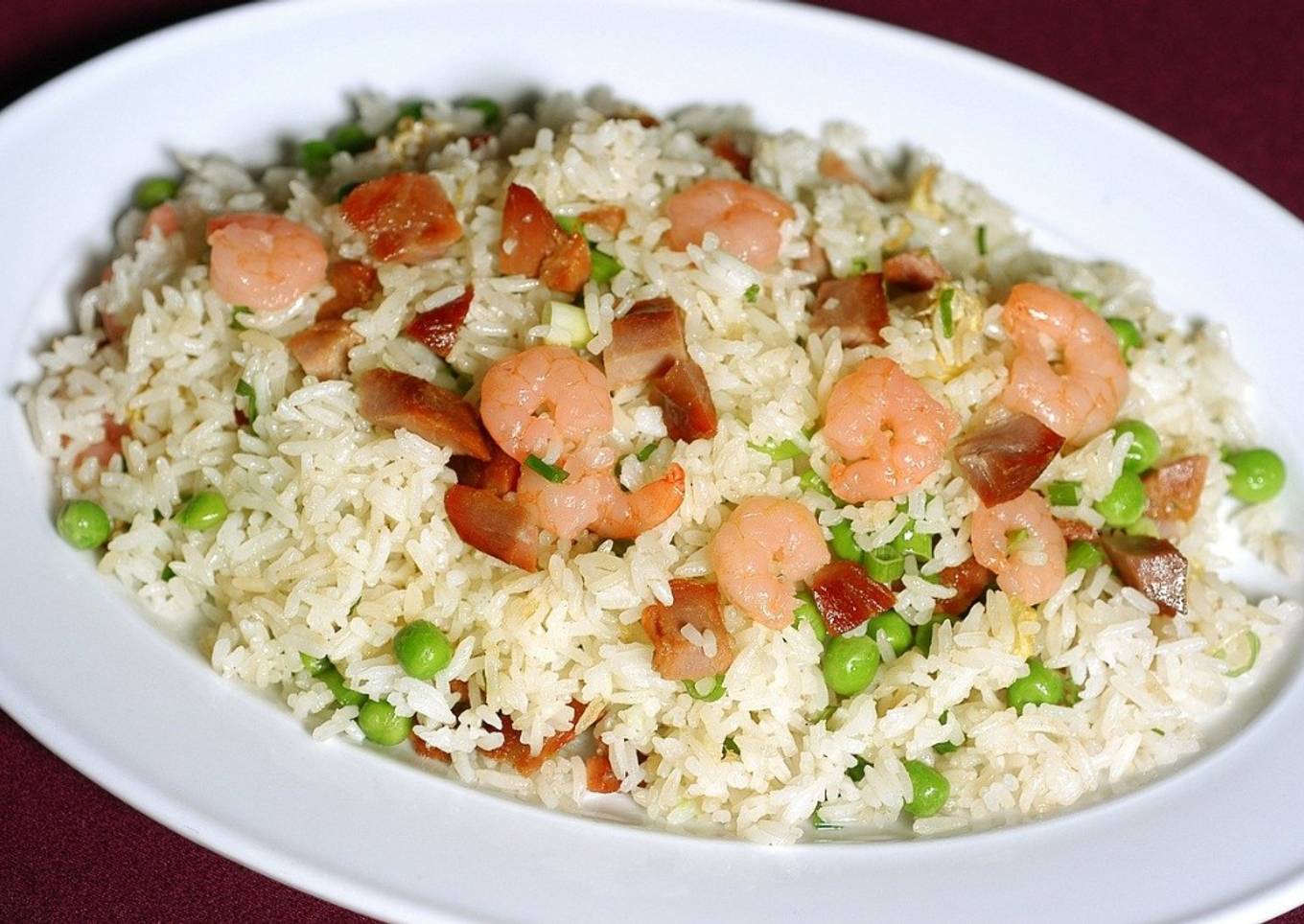 Leo's Special Fried Rice with Dates and Prawn