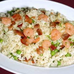 A picture of Leo's Special Fried Rice with Dates and Prawn.