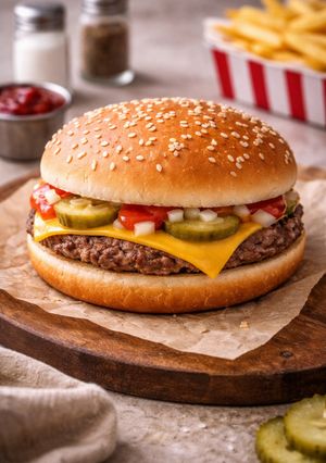 Una foto de Hamburguesa estilo McDonald's (casera)