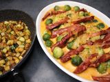 Kasseler-Rosenkohl-Auflauf