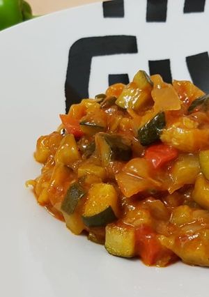 Foto principal de Pisto extra rápido para principiantes (vegetariano)