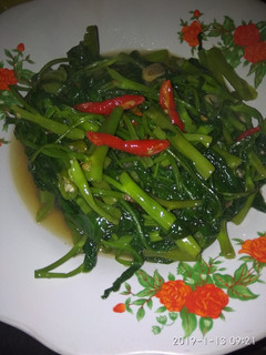 Foto resep Tumis kangkung sederhana pedas