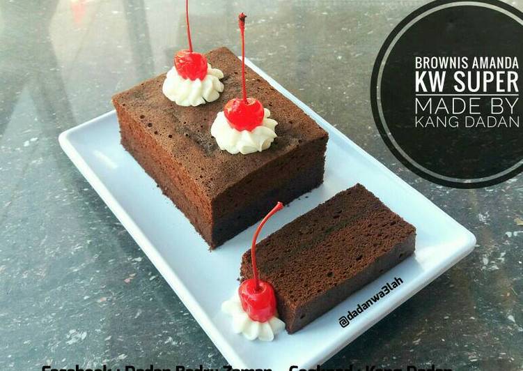 Bahan Brownis Amanda Kw Super | Cara Masak Brownis Amanda Kw Super Yang Sedap