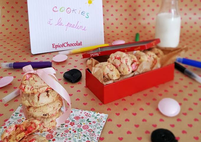 Recette Délicieux Cookies a la praline