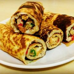 A picture of Egg Crepe Roll.