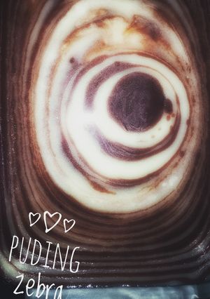 Foto resep Puding Zebra with Vla