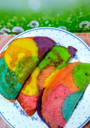 Foto resep Martabak lipat rainbow