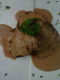 Lomo de cerdo con salsa de manzana