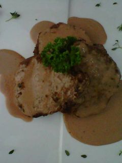 Una foto de Lomo de cerdo con salsa de manzana