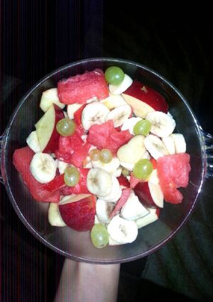 صورة لوصفة سلطة الفواكه 💜🍉🍎🍏🍌
