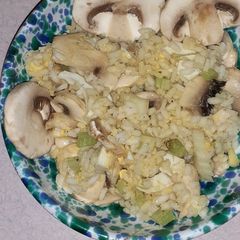 A picture of Rice Salad with Mushrooms and Celery.