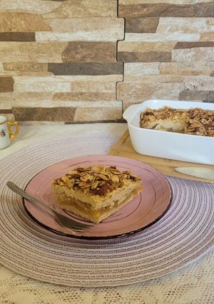 Una foto de Tarta rellena de manzana