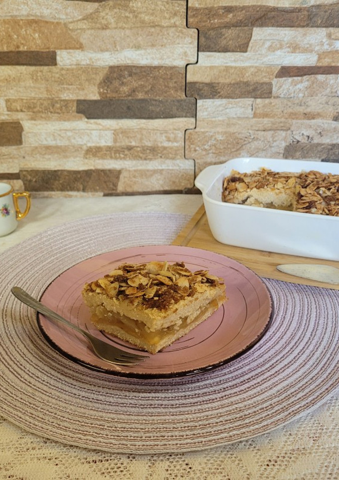 Una foto de Tarta rellena de manzana