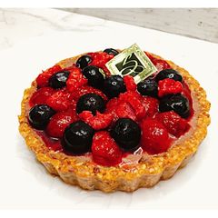 A picture of Dairy-Free Berry Chocolate Tart.