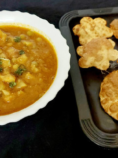 உருளை பட்டாணி கறி(peas potato curry recipe in tamil) செய்முறை முக்கிய புகைப்படம்