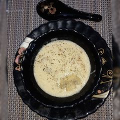 A picture of Cream of Mushroom Soup.