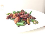A picture of pork green chilli