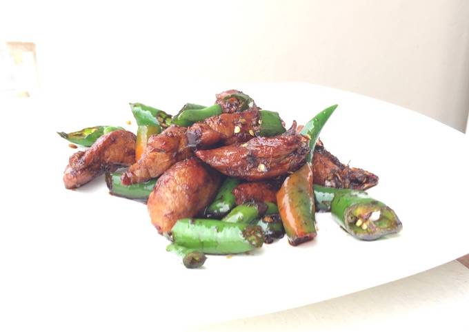 Recipe of Favorite Pork With Green Chili Pepper In Soy Sauce