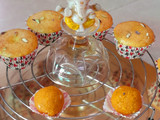 મોતીચુર લાડુ મફીનસ (Motichoor Ladoo Muffins Recipe In Gujarati)