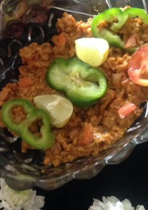 A picture of Chicken qeema.