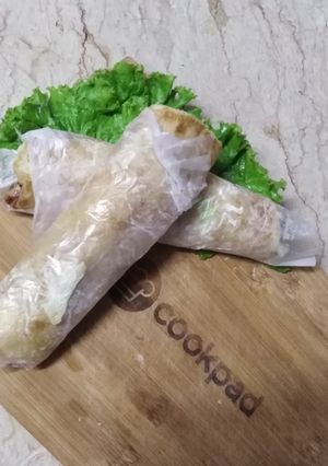 A picture of Kabab rolls.