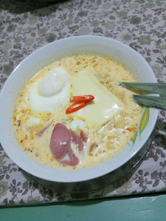 Foto resep Indomie kari kuah susu keju