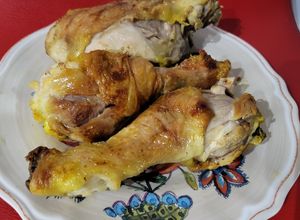 Una foto de Muslos de pollo a la mostaza🤤