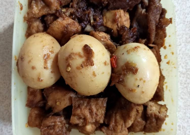 Telur+tahu ungkep