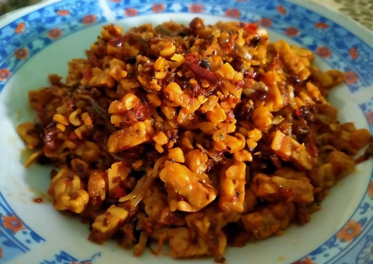 OREK TEMPE DAN TERI (GORENG KERING)