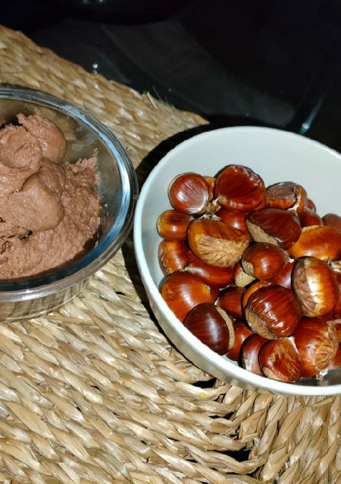 Una foto de Dulce de castañas sin azúcar