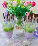 Khoai môn matcha latte