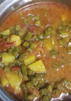 ફણસી બટાકા શાક (Fansi Bataka Shak Recipe In Gujarati) રેસીપી મુખ્ય ફોટો