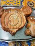 Duo de gâteaux mirabelles et pêches
