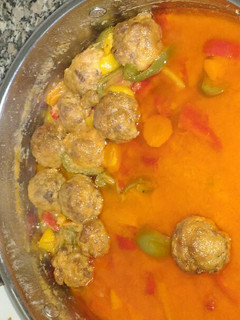 Foto principal de Albóndigas con pimientos