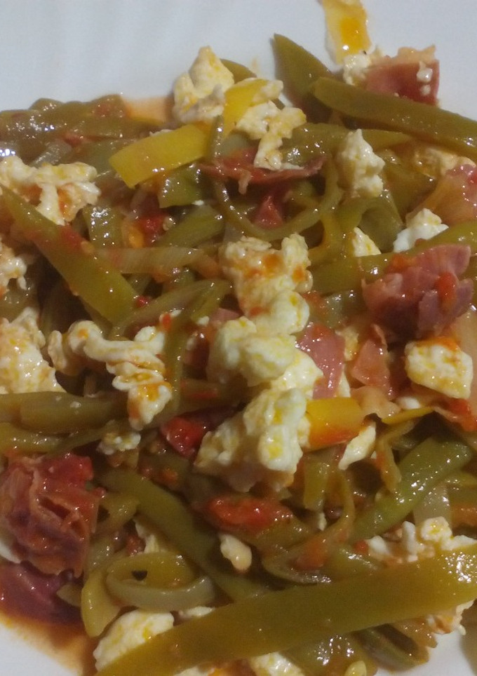 Una foto de Judías verdes con jamón