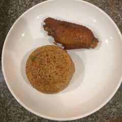 Party jollof rice and turkey A picture of Party jollof rice and turkey.
