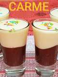 Vasitos de chocolate y persimón
