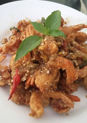 Foto resep Udang telur asin simple ajaaa