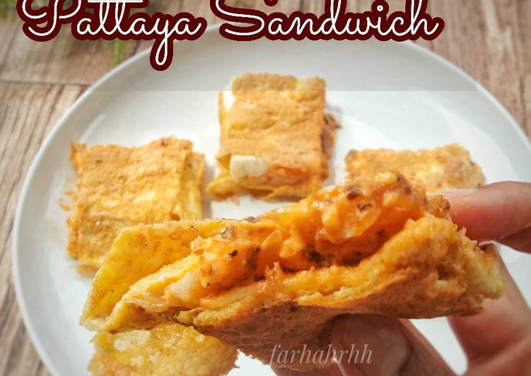 Langkah Mudah untuk Menyiapkan Pattaya Sandwich 🇹🇭 (Isi Sarden), Bisa Manjain Lidah
