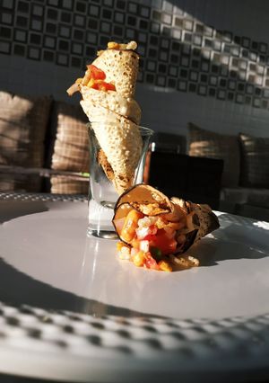 A picture of Light papad snack.