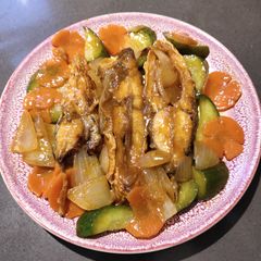 A picture of Sweet and Sour Pompano.