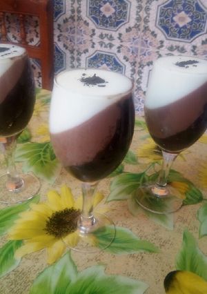 Une photo de Flan trio chocolat