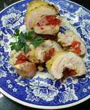 Muslos de pollo rellenos