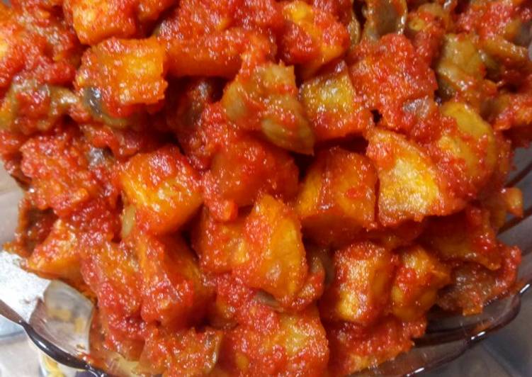 Kentang Balado + ampela