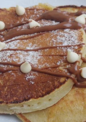 Una foto de Pancakes caseros